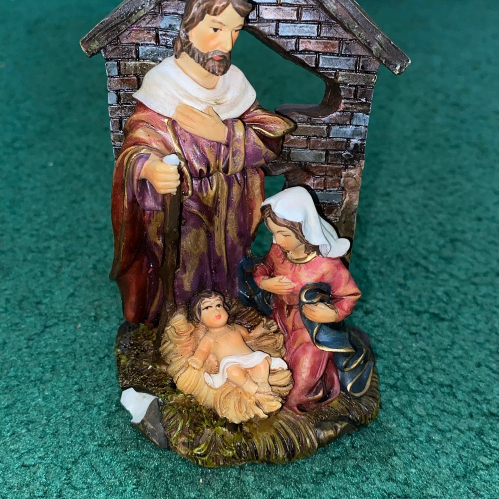 Mary, Joseph, and Baby Jesus Display Figure